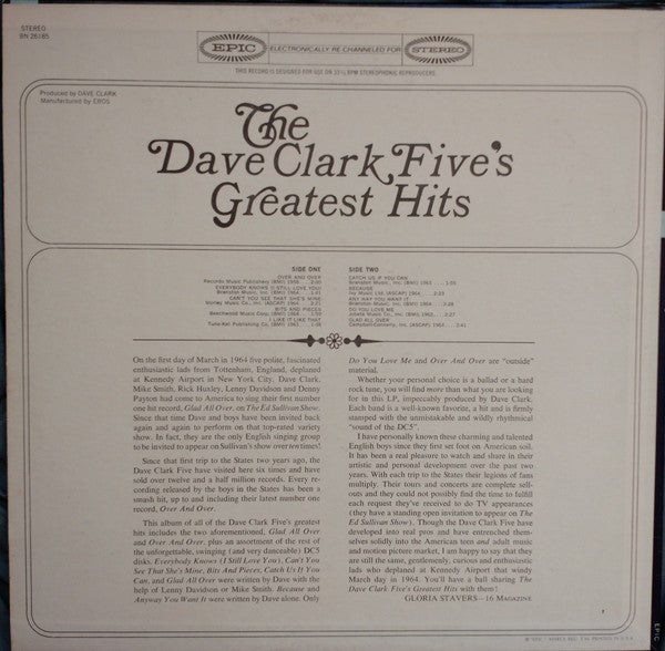 The Dave Clark Five - The Dave Clark Five's Greatest Hits - LP
