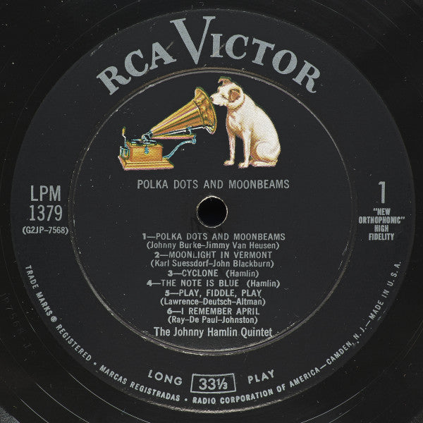 The Johnny Hamlin Quintet* - Polka Dots And Moonbeams - LP