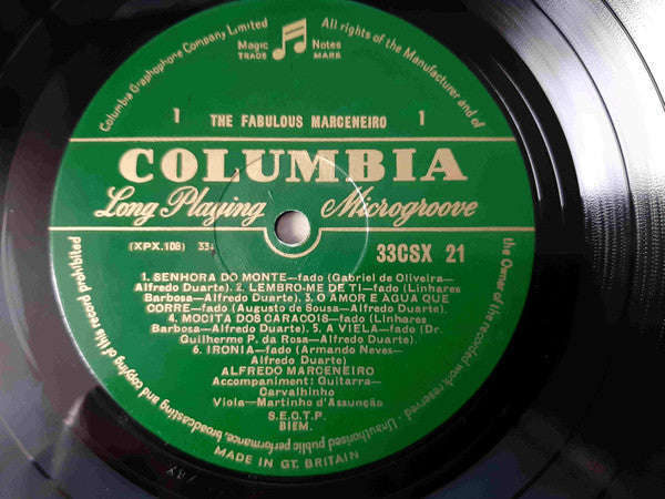 Alfredo Marceneiro - The Fabulous Marceneiro - LP