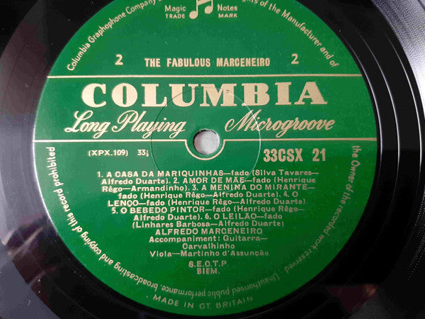 Alfredo Marceneiro - The Fabulous Marceneiro - LP