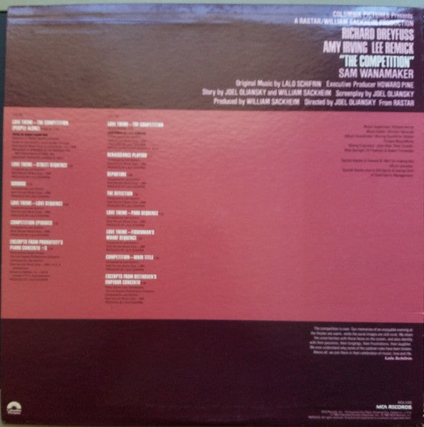 Lalo Schifrin - The Competition (Music From The Original Motion Picture Soundtrack) - LP