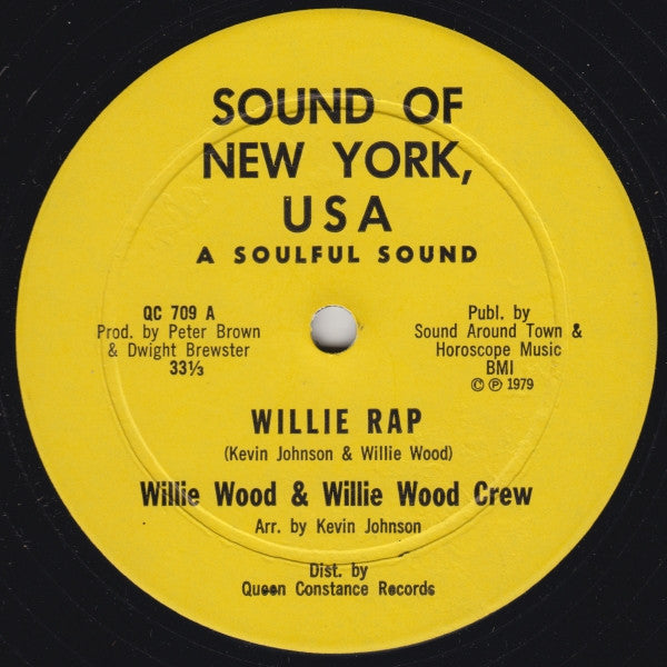 Willie Wood & Willie Wood Crew - Willie Rap - LP