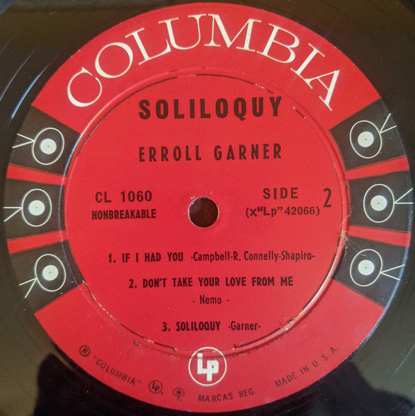 Erroll Garner - Soliloquy - LP