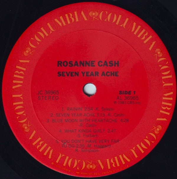 Rosanne Cash - Seven Year Ache - LP