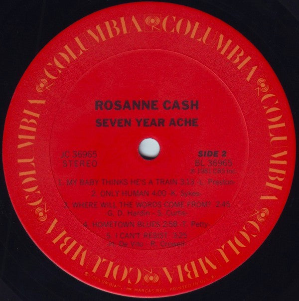Rosanne Cash - Seven Year Ache - LP