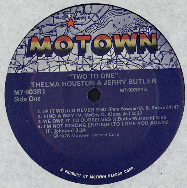 Thelma Houston & Jerry Butler - Two To One - LP