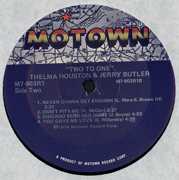 Thelma Houston & Jerry Butler - Two To One - LP