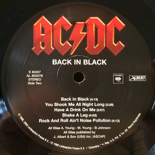AC/DC - Back In Black - LP