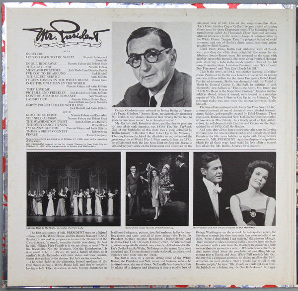 Irving Berlin / Featuring Robert Ryan, Nanette Fabray With Anita Gillette, Jack Haskell - Mr. President (A New Musical Comedy) - LP