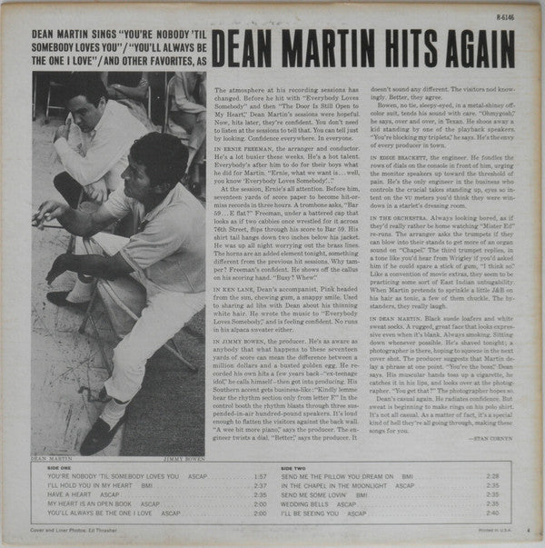 Dean Martin - Dean Martin Hits Again - LP