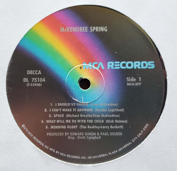 McKendree Spring - McKendree Spring - LP