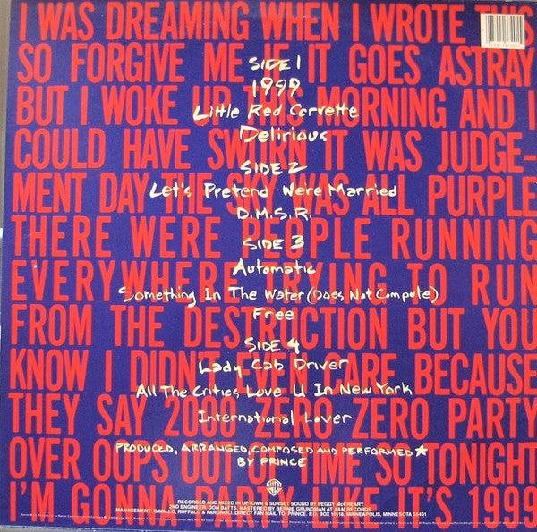 Prince - 1999 - LP