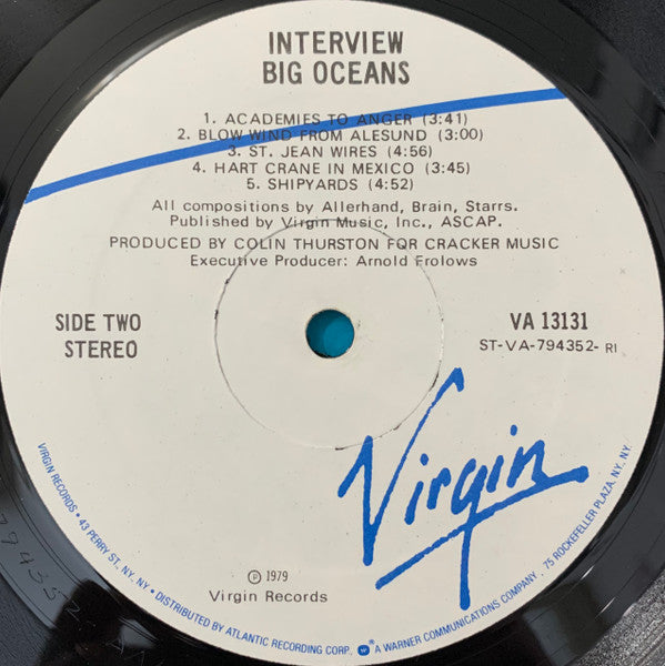 Interview - Big Oceans - LP