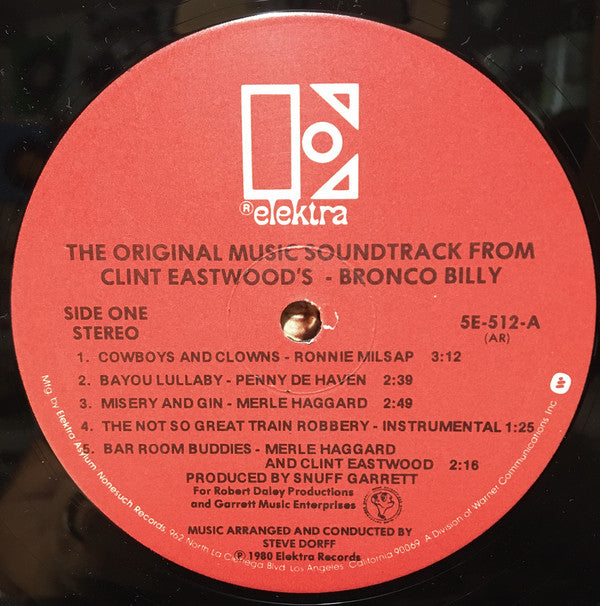 Various - The Original Music Soundtrack From Clint Eastwood's - Bronco Billy - LP