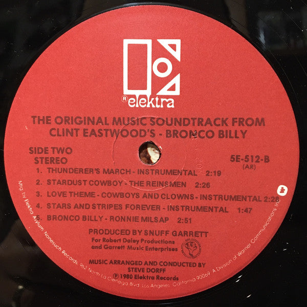 Various - The Original Music Soundtrack From Clint Eastwood's - Bronco Billy - LP