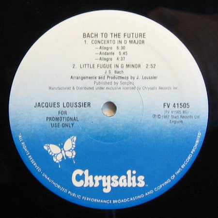 Jacques Loussier - Bach To The Future - LP