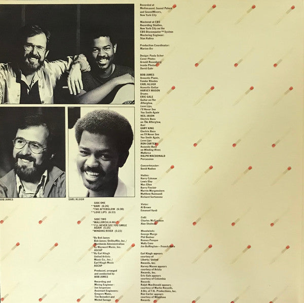 Bob James & Earl Klugh - One On One - LP
