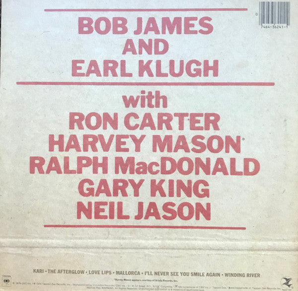 Bob James & Earl Klugh - One On One - LP