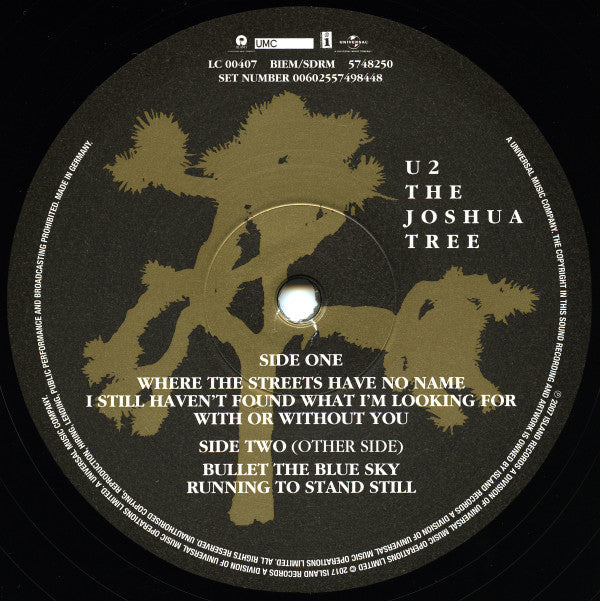 U2 - The Joshua Tree - LP