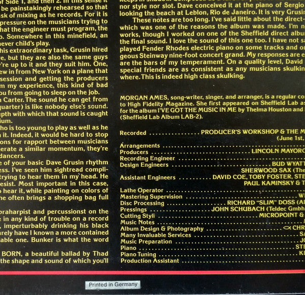 Dave Grusin - Discovered Again! - LP