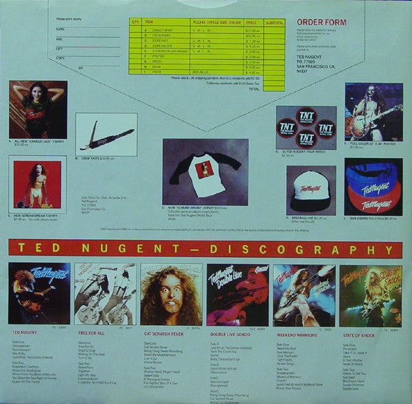 Ted Nugent - Scream Dream - LP