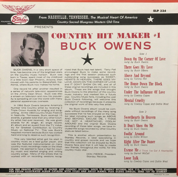 Buck Owens - Country Hit Maker #1 - LP