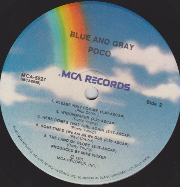 Poco (3) - Blue And Gray - LP