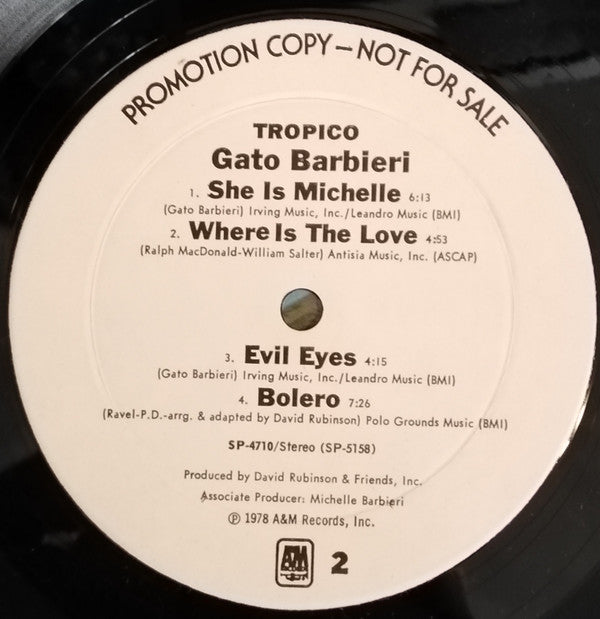 Gato Barbieri - Tropico - LP