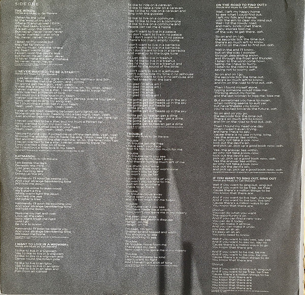 Cat Stevens - Footsteps In The Dark - Greatest Hits Volume Two - LP