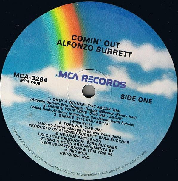 Alfonzo Surrett* - Comin' Out - LP
