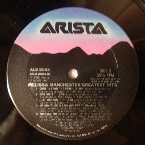 Melissa Manchester - Greatest Hits - LP