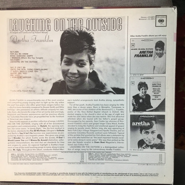 Aretha Franklin - Laughing On The Outside - LP