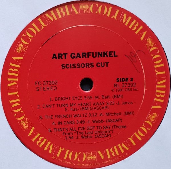 Art Garfunkel - Scissors Cut - LP