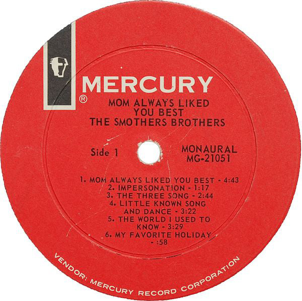 The Smothers Brothers* - Mom Always Liked You Best! - LP