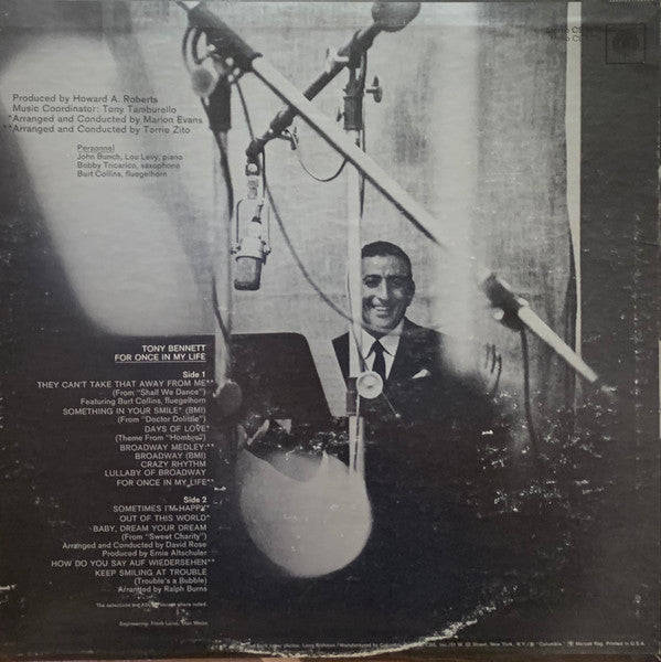 Tony Bennett - For Once In My Life - LP
