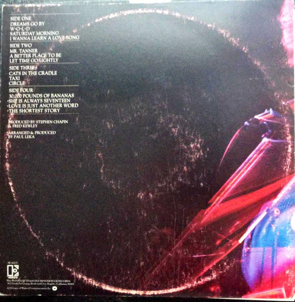 Harry Chapin - Greatest Stories - Live - LP