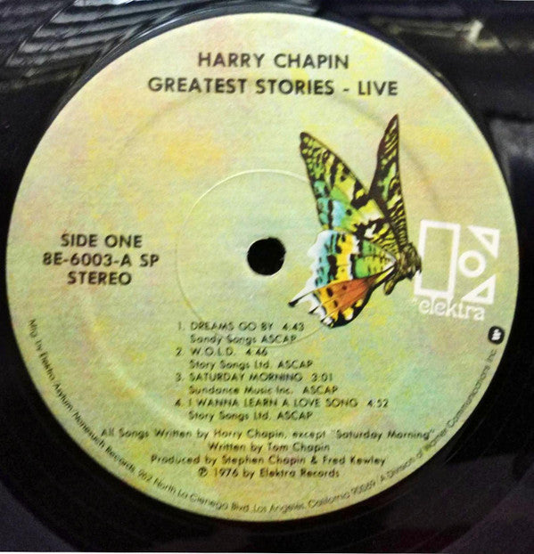 Harry Chapin - Greatest Stories - Live - LP