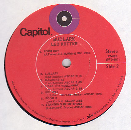 Leo Kottke - Mudlark - LP