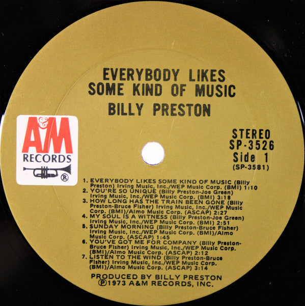 Billy Preston - Everybody Likes Some Kind Of Music - LP