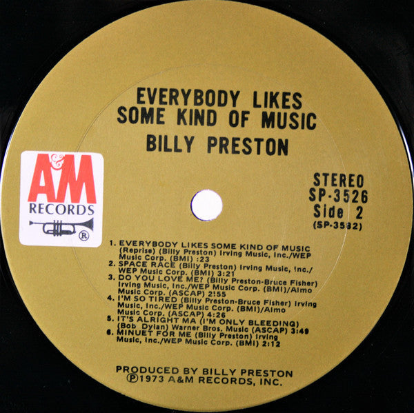 Billy Preston - Everybody Likes Some Kind Of Music - LP