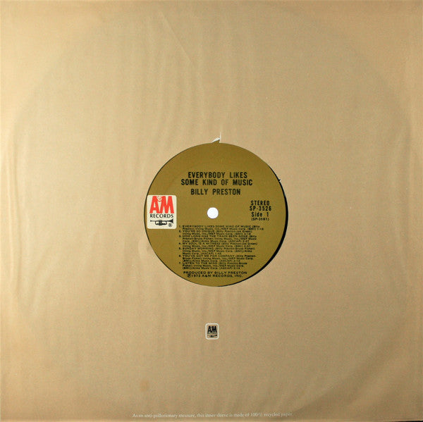 Billy Preston - Everybody Likes Some Kind Of Music - LP