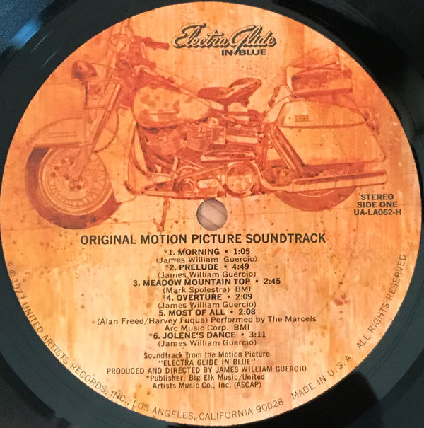 James William Guercio - Electra Glide In Blue (Original Motion Picture Soundtrack) - LP