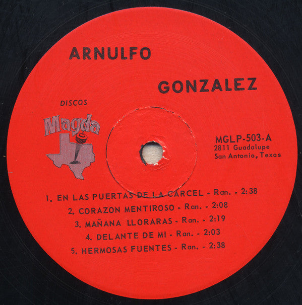 Arnulfo González Con El Conjunto De Lupe Cuevas* - Arnulfo González Con El Conjunto De Lupe Cuevas - LP