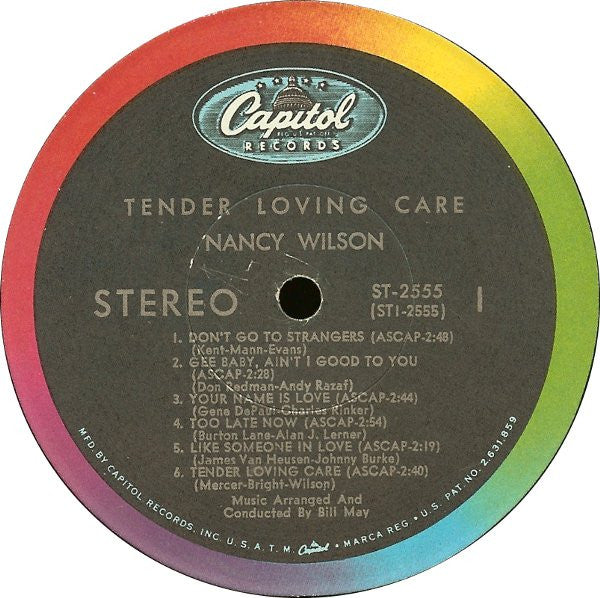 Nancy Wilson - Tender Loving Care - LP