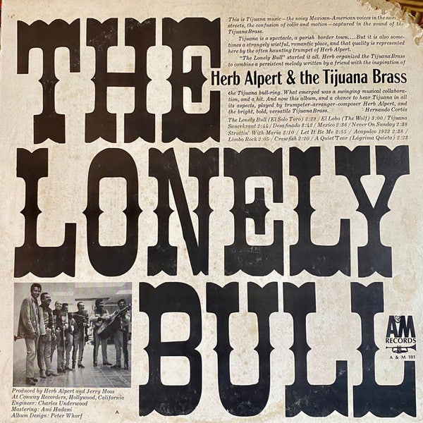 Herb Alpert & The Tijuana Brass - The Lonely Bull - LP
