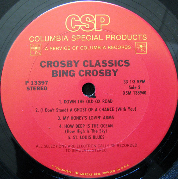 Bing Crosby - Crosby Classics - LP