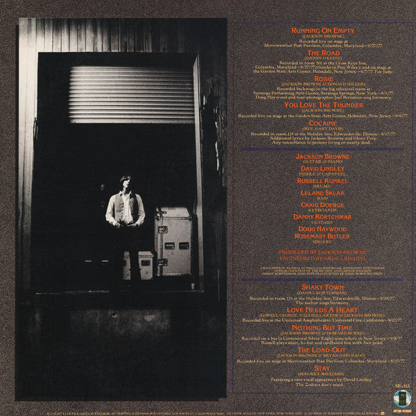 Jackson Browne - Running On Empty - LP