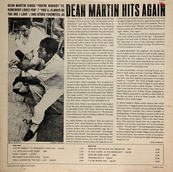 Dean Martin - Dean Martin Hits Again - LP