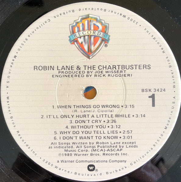 Robin Lane & The Chartbusters - Robin Lane & The Chartbusters - LP