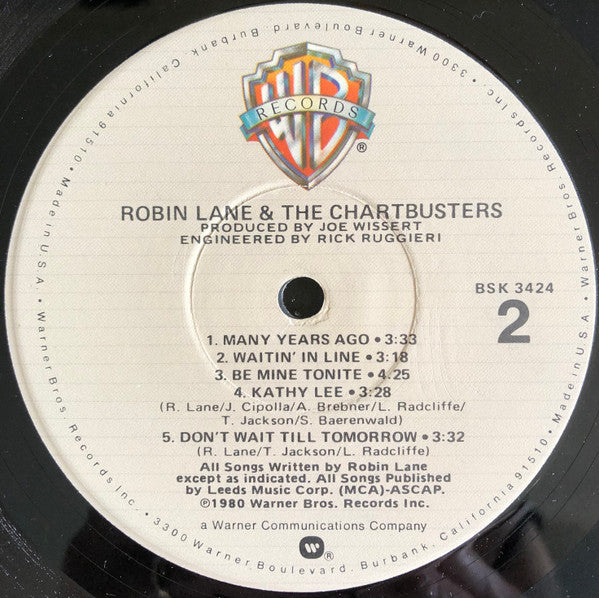 Robin Lane & The Chartbusters - Robin Lane & The Chartbusters - LP